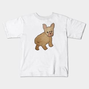 Watercolor cutest puppy pug butt watercolour painting Kids T-Shirt